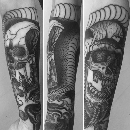 Tattoos - snake and skulls - 130717